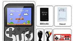 (Novo) Game Box Av Portátil Retro Com Controle 400 Jogos Mine Tv