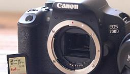 Câmera Canon Eos 700D Corpo + Cartão Sd 64Gb + Bateria