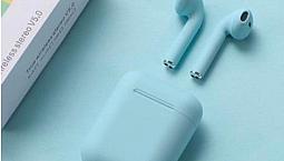 Fone De Ouvido Sem Fio Bluetooth I12 Inpods Color Azul Claro R$60,00