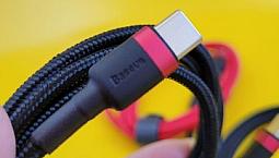 Baseus Cabo Turbo De 60W Tipo-C Duas Pontas Reforçado