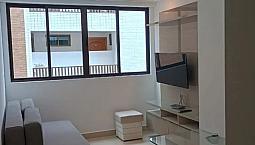 Apto Mobiliado + Utensílios, 01 Quarto