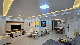 Apartamento Próximo À Praia Com Varanda Gourmet  Pitangueiras  Guarujá