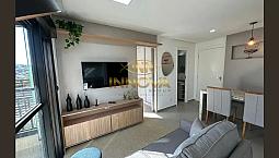 Apartamento Mobiliado Para Locação, 40M², 1 Dormitório, Vaga E Lazer, Em Alphaville