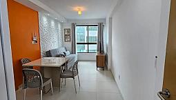 Apartamento 1 Quarto Na Beira Mar[ M O B I L I A D O  ], 1 Vaga , Lazer Completo, Barra De