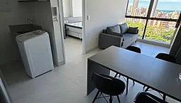 Apartamento P/ Aluguel No Miramar C/ 1 Quarto, 45 Metros E Andar Alto  Em João Pessoa - Pb