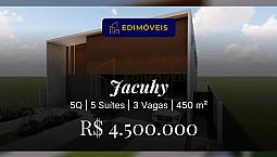 Jacuhy: Casa Com 5 Suítes E área De Lazer Completa, Venha Conhecer!