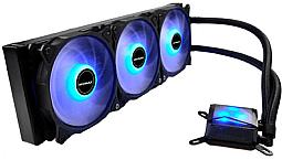 Water Cooler Algor Triple Fan 360Mm Intel/Amd Led Azul