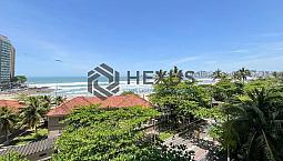 Apartamento Frente Mar Com Varanda E Vista Mar Na Praia Das Pitangueiras, Guaruja
