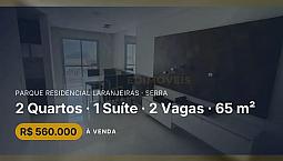Seu Novo Lar: Apartamento 2 Quartos No Parque Residencial Laranjeiras!
