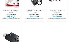 Hub Usb Conecte Vários Dispositivos Na Mesma Porta Usb - Também Serve Para Celular