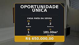 Venha Conhecer Esta Casa Em Mata Da Serra  Oportunidade Imperdível!