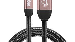 Cabo Lightning Elg Skn810bk Em Tecido Natural 1m