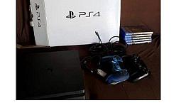 Ps4 Slim1 Tera 2 Controles E 5 Jogos