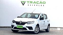 Sandero Life Flex 1.0 Mec. Baixo Km, Mídia, Ótimo Estado 