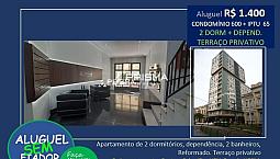 3 Dormitórios +  Dependência, 2 Banheiros Com Amplo Terraço Privativo -  Todo Reformado
