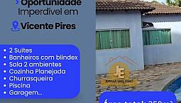 Casa Térrea 02 Suítes, Piscina E Área Gourmet - Aceita Proposta