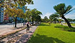 Santos, 1 Dorm, 1 Vg, Frente Mar, Mobiliado