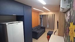 Flat Para Locação, Novo Mobiliado 43Mts Setor Oeste.