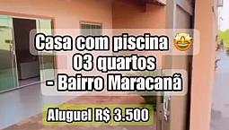 Casa Com Piscina E Area Goumert/ 3 Quartos / Garagem / Tres Quartos 