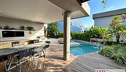 Casa Luxuosa Com 4 Suítes E Área De Lazer Privativa Em Condomínio Fechado No Bairro De In