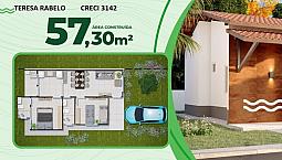 2-Casas No Araçagy, Condominio Rafaela, Construtora G D R   57M² Com 2/4