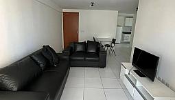 Apartamento Com 2 Quartos, Um Sendo Suíte, Mobiliado, Ventilado, Com Varanda, Próximo Aos 