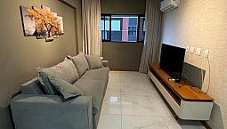 Quarto E Sala Mobiliado Com Vista Mar E 200Kw/Mês De Energia.