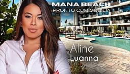 Mana Beach Experience, 2 Quartos, 61M² Porteira Fechada, Finamente Mobiliado.