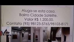 Aluga Se Casa No Bairro Cidade Satélite 