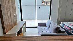 Studio Mobiliado Frente Com Terraço Gourmet E Vista Para São Mateus!