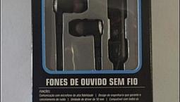 Fone Ouvido Bluetooth Inova Cor Preto Produto Novo