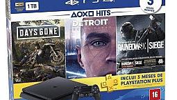 Playstation 4 Ps4 Slim 1tb Novo + 3 Jogos Parcelo