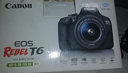 Câmera Canon Eos Rebel T6
