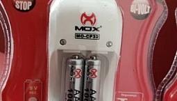 Carregador De Pilhas Com 2 Pilhas Aaa Mox Mo-cp32
