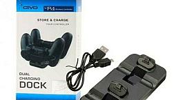 Base Carregador Duplo Dock Charge Controle Playstation 4 Ps4