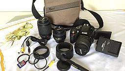 Camera Nikon D5100, 3 Lentes Inclusas