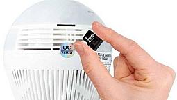 Lâmpada Led Com Camera 360º Wifi