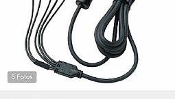 Cabo Vídeo Componente Ps2/Ps3 Ponta Prata Alta Definição