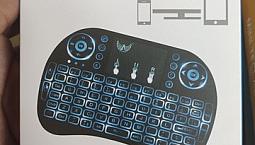Mini Teclado Iluminado Controle Sem Fio