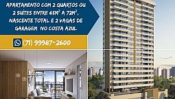 Harmony Residências, 2 Quartos Sendo 1 Suíte, Nascente Em 65M² No Costa Azul - Espetacular