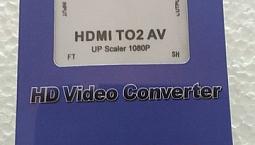 Conversor De Hdmi Para Av Novo Na Caixa