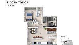 Trindade | Apartamento 2 Dorms (1 Suíte)