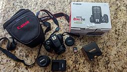 Canon T6 + Lentes 50mm + 18-55mm + 16gb Garantia De Fábrica