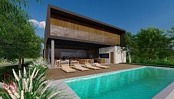Casa À Venda Em Construção, 553 M² Área Construída, 460 M² De Terreno, No Residencial Vila