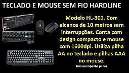 Mouse E Teclado Sem Fio