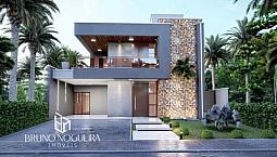 Casa Pronta Para Venda Com 210 Metros,  4 Suítes, Quintal Amplo Para O Lazer Privativo! Co