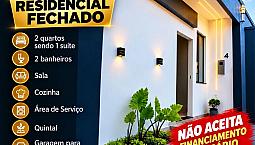 Vendo Casa Nova Em Residencial Fechado/ Flores/ 2 Qtos Sendo 1 Suíte 