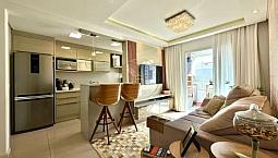 Apartamento 2 Dormitórios Com Suíte, Mobiliado, Em Barreiros, São José/Sc