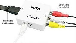 Mini Conversor Adaptador Hdmi P/ Av