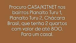 Alugo Casa/Kitnet Para Casal